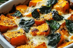 Sweet Potato & Spinach Bake Recipe