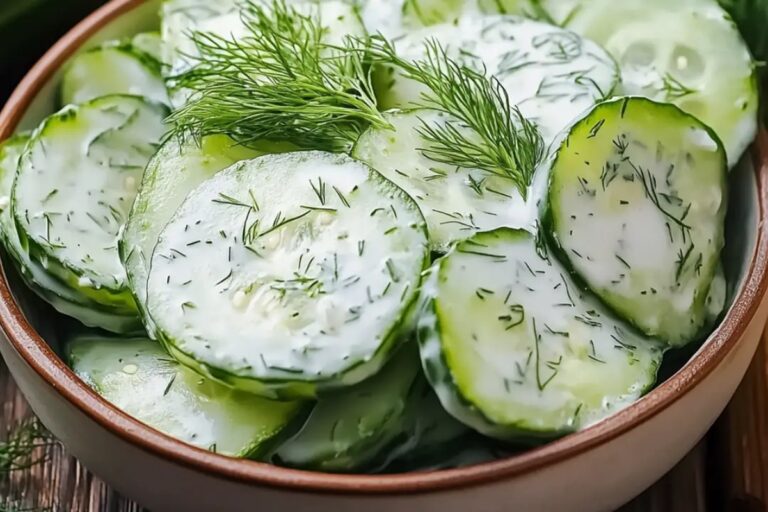 Creamy Cucumber Dill Salad Recipe