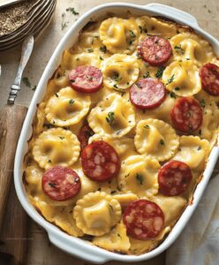 Crockpot Pierogi Casserole With Kielbasa Recipe