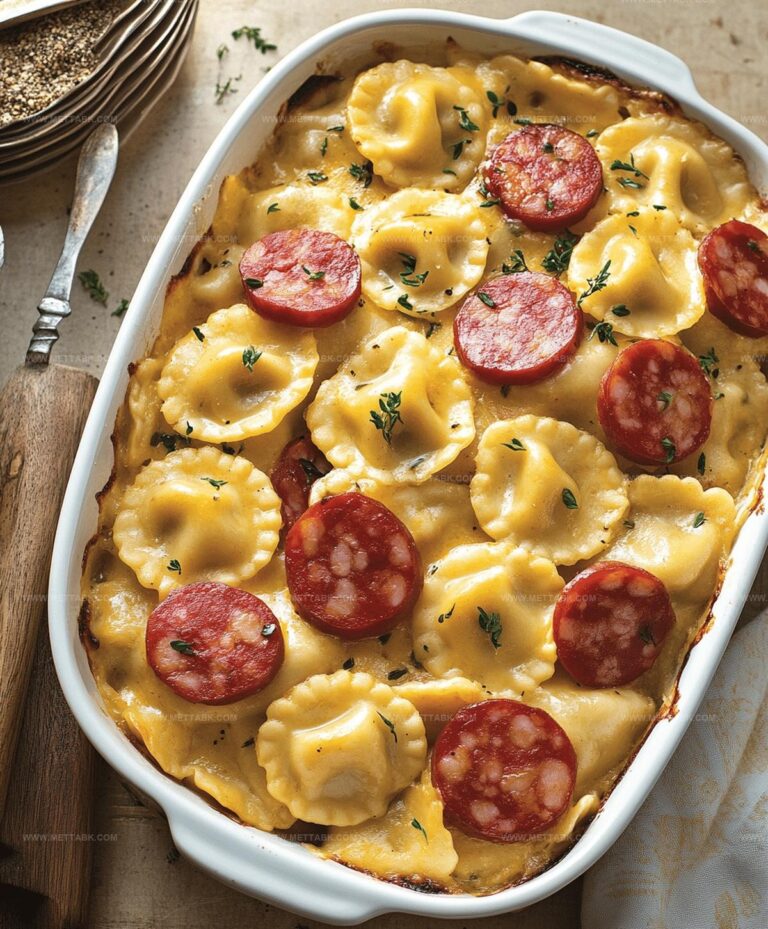 Crockpot Pierogi Casserole With Kielbasa Recipe