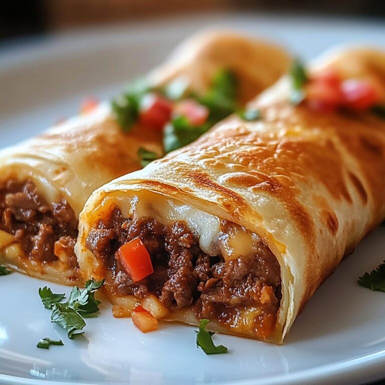 Beef And Cheese Chimichangas Recipe