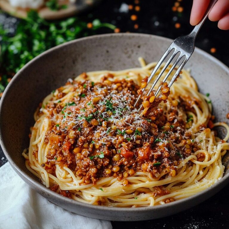 Easy Lentil Bolognese Recipe