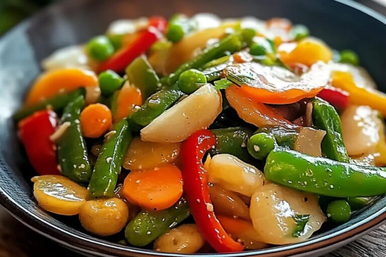 Stir-Fried Veggies In White Sauce Recipe