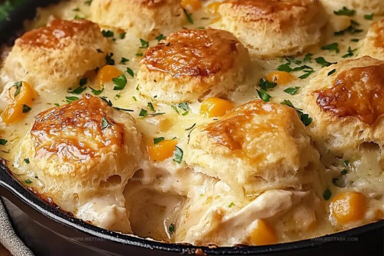 Chicken Pot Pie Bake With Cheddar Bay Biscuits Recipe