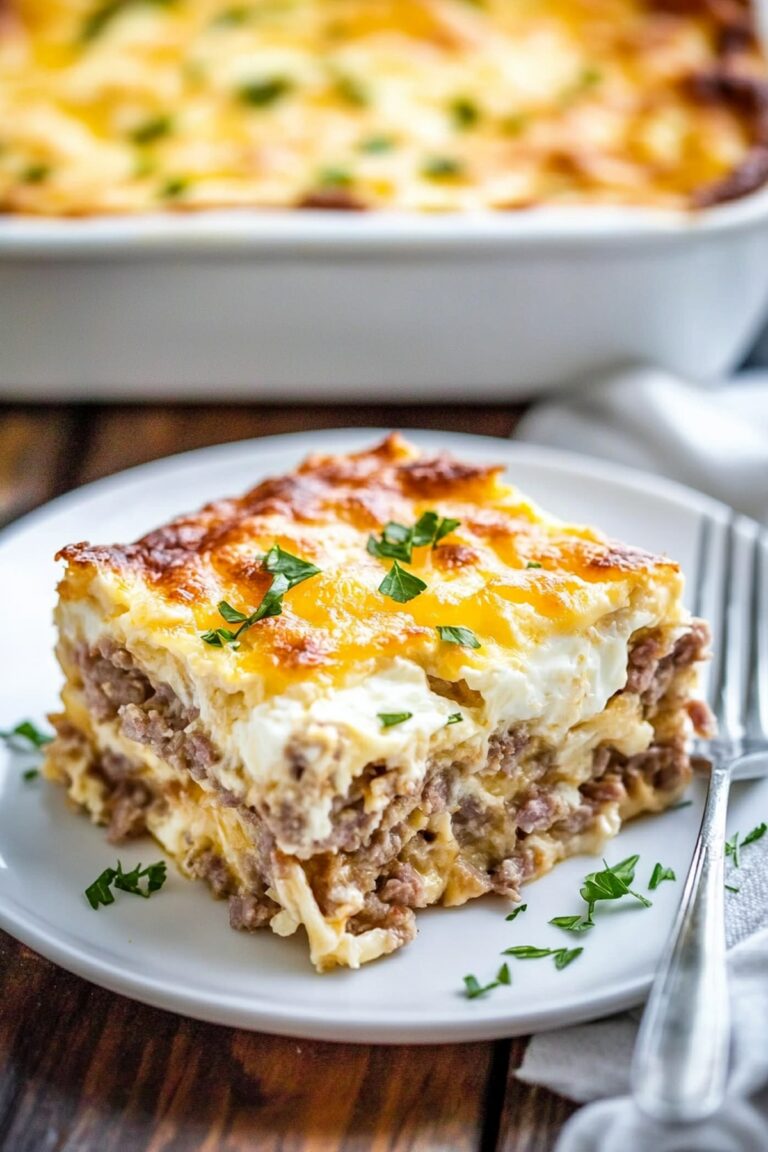 Sausage Hashbrown Breakfast Casserole Recipe