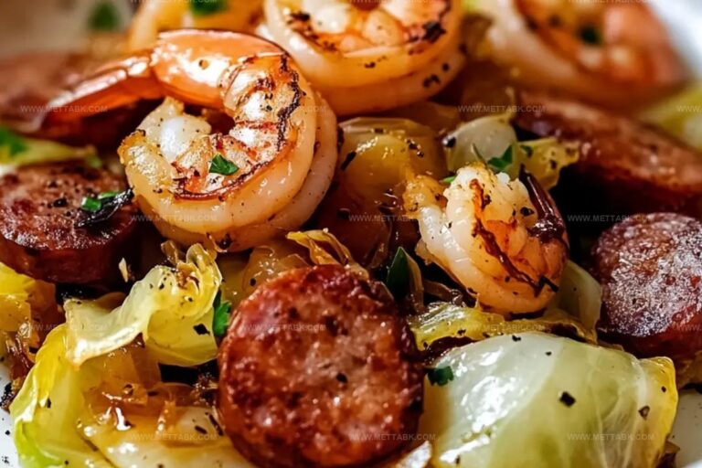 Fried Cabbage With Shrimp & Sausage Recipe