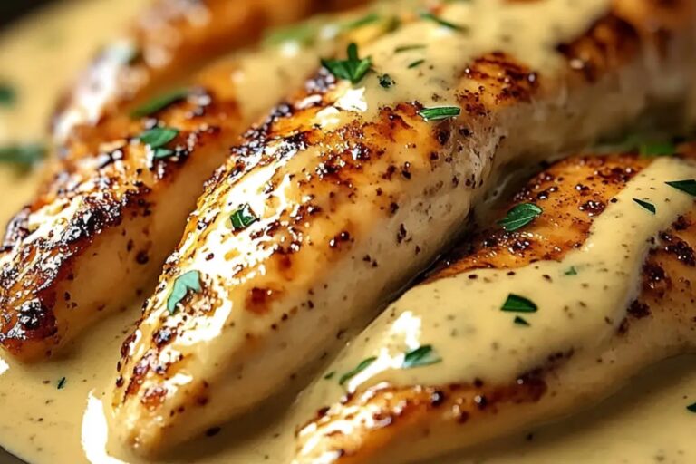 Heavenly Chicken With Creamy Mustard Asiago Sauce Recipe