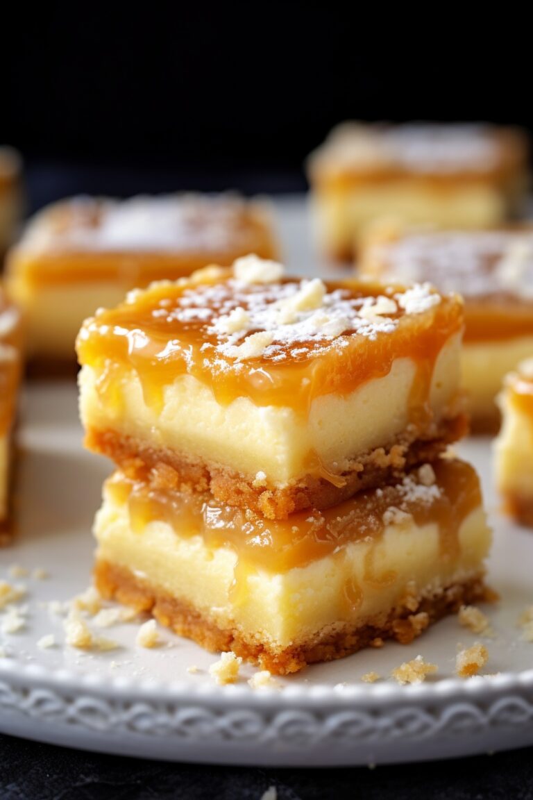 Ooey Gooey Salted Caramel Butter Cake Bars Recipe