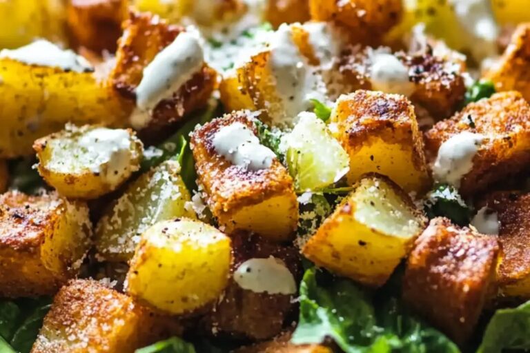 Crispy Potato Caesar Salad Recipe
