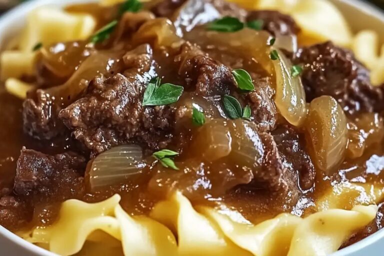 French Onion Beef And Noodles Recipe