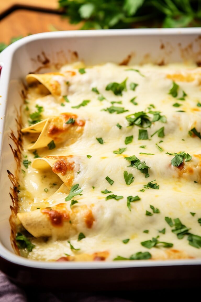White Chicken Enchiladas Recipe