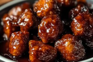 Sweet & Smoky Honey Garlic Chicken Bites Recipe