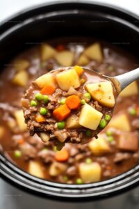 Slow Cooker Hamburger Stew Recipe