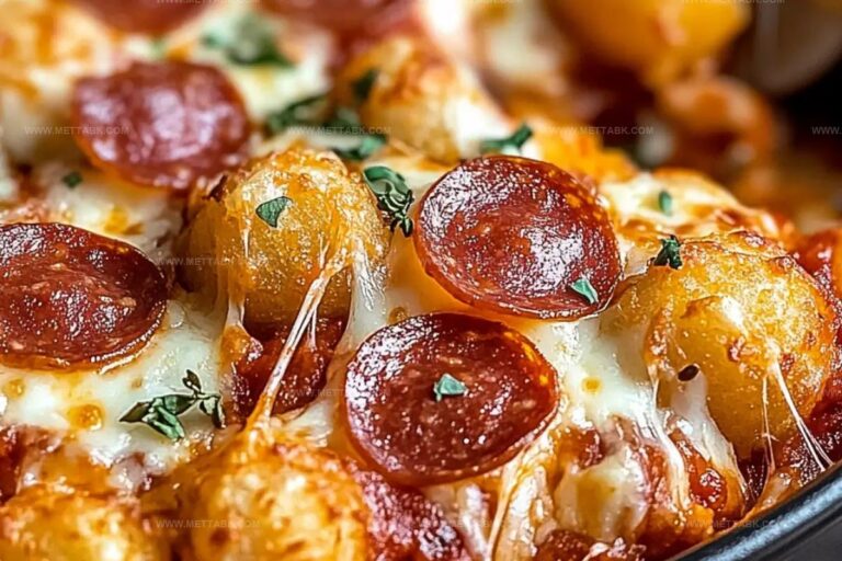 Pepperoni Pizza Tater Tot Casserole Recipe