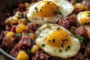 Truly Epic Homemade Corned Beef Hash & Eggs Recipe