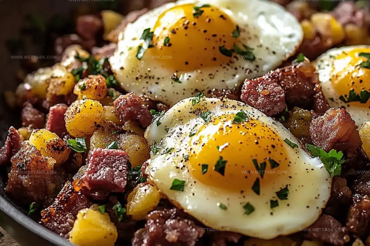 Truly Epic Homemade Corned Beef Hash & Eggs Recipe