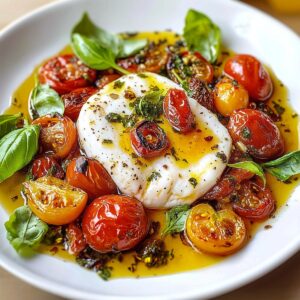 Burrata & Oven Roasted Tomato Salad Recipe