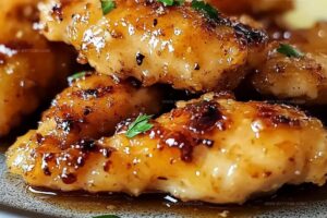 Air Fryer Honey Butter Garlic Chicken Tenders Recipe