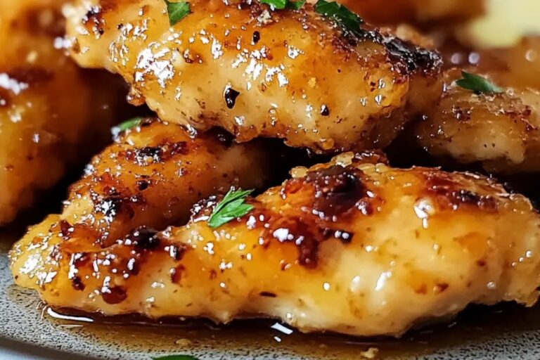 Air Fryer Honey Butter Garlic Chicken Tenders Recipe