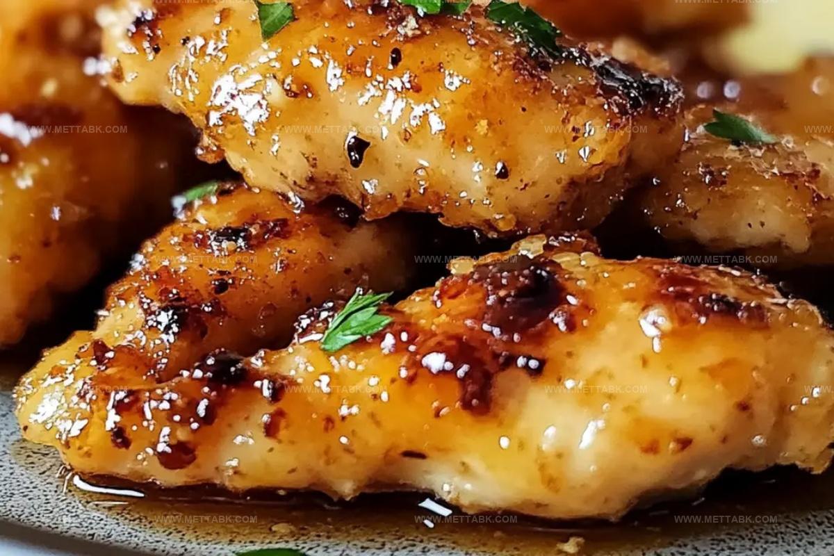 Air Fryer Honey Butter Garlic Chicken Tenders Recipe