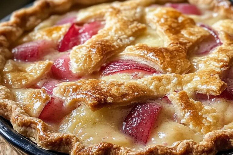 Rhubarb Sour Cream Pie Recipe