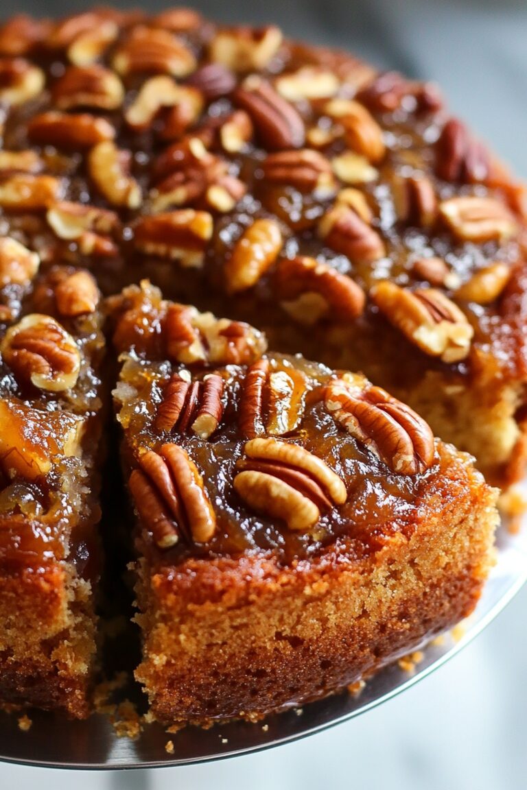 Pecan Upside Down Cake Recipe