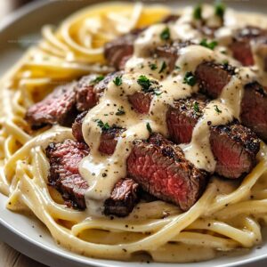 Creamy Cajun Steak Alfredo Recipe