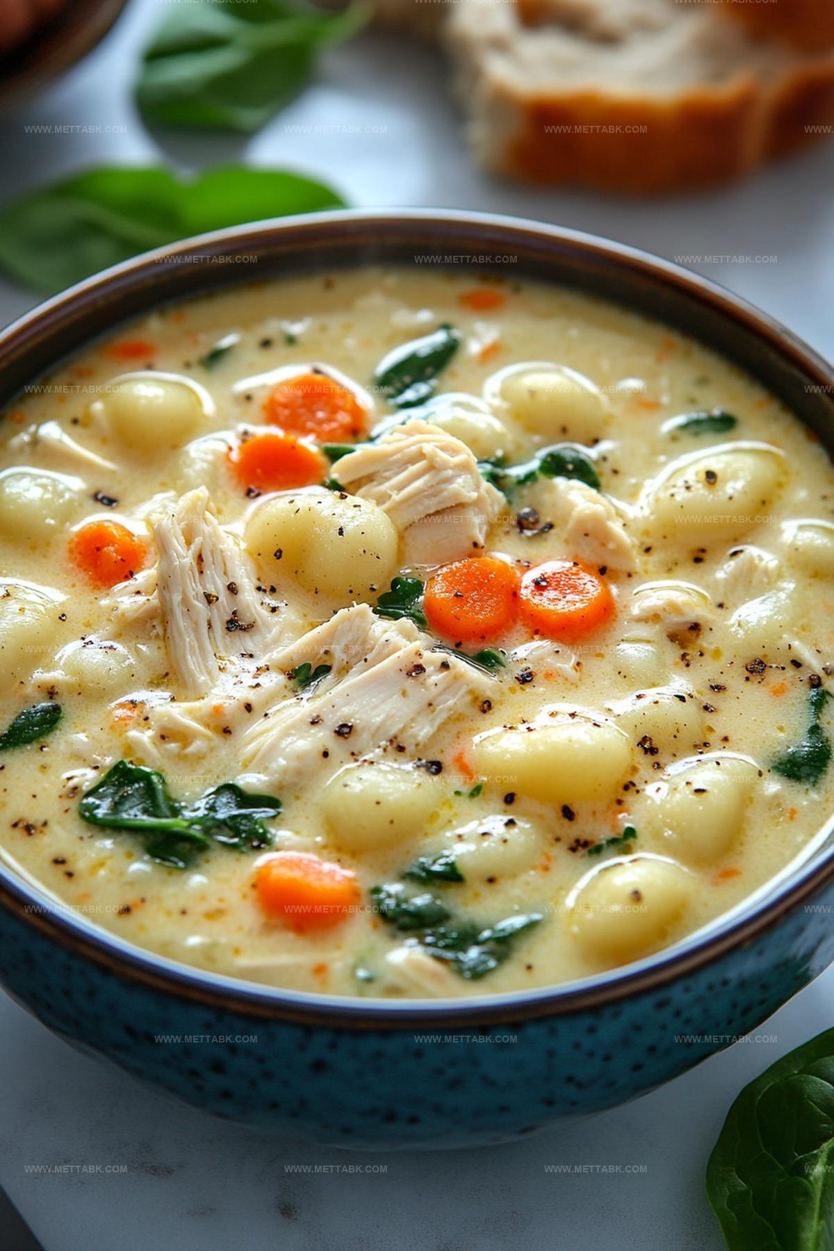 Copycat Olive Garden Chicken Gnocchi Soup Recipe