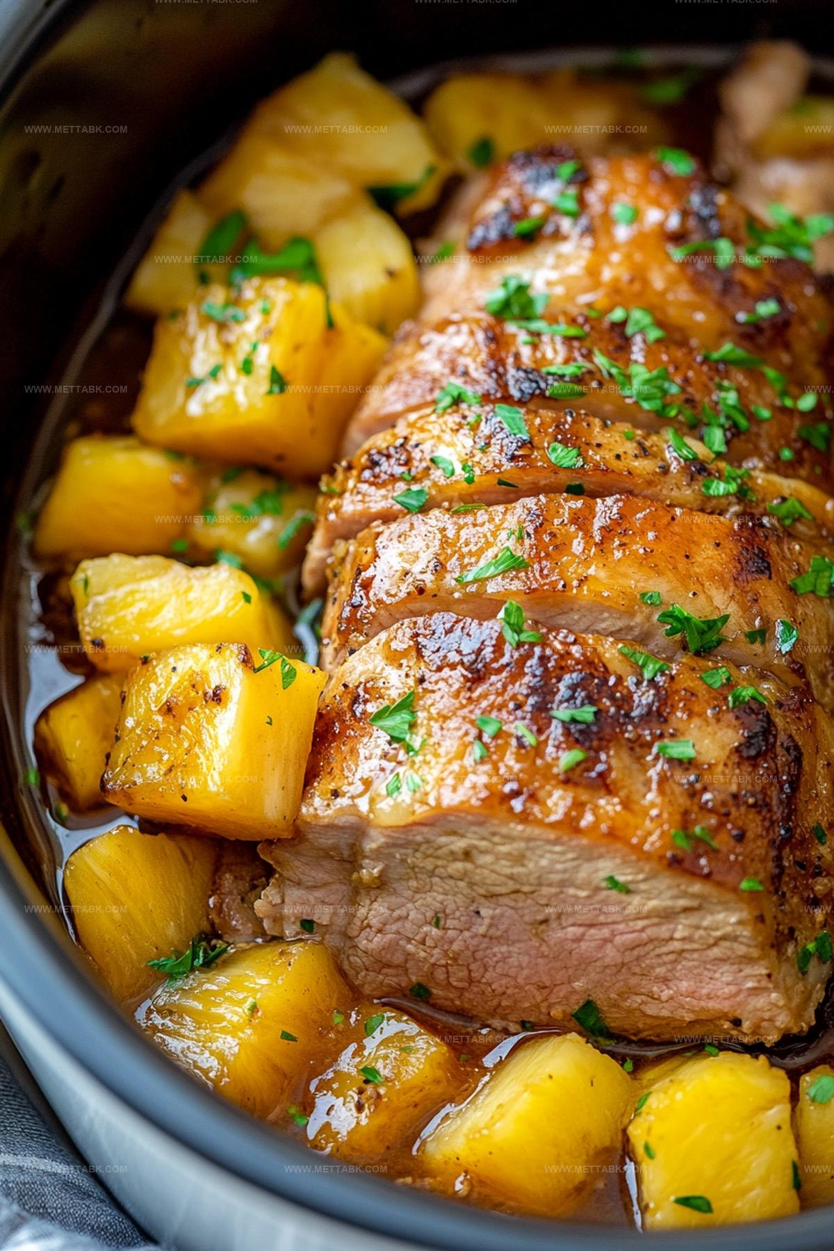 Slow Cooker Pineapple Pork Loin Recipe