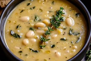 Creamy Vegan White Bean Soup Recipe