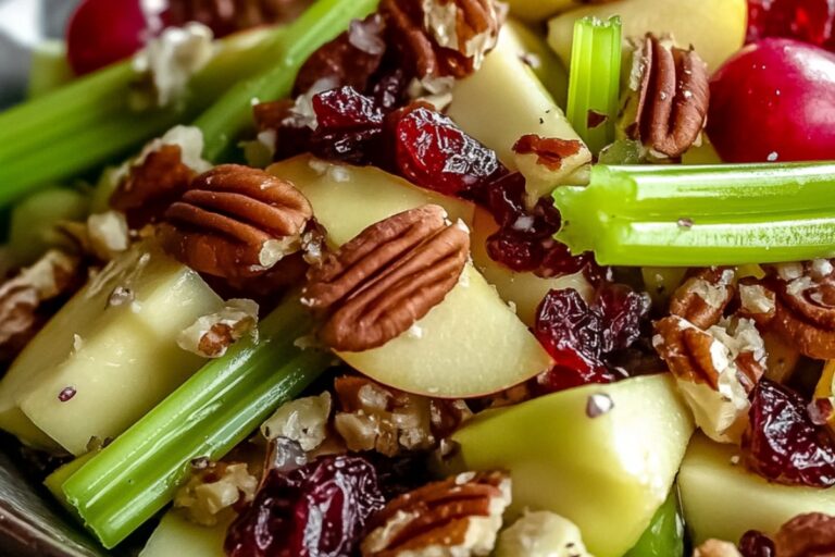 Apple Salad With Honeycrisp Apples, Celery, Grapes, Pecans, And Dried Cranberries Recipe