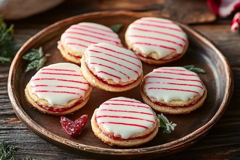 Striped Peppermint Sandwich Cookies Recipe