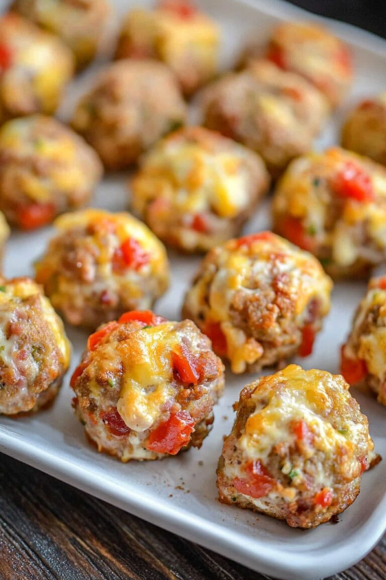 Rotel Cream Cheese Sausage Balls Recipe