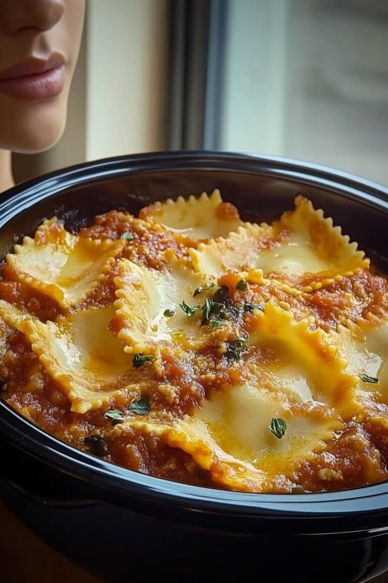 Crockpot Ravioli Lasagna Recipe