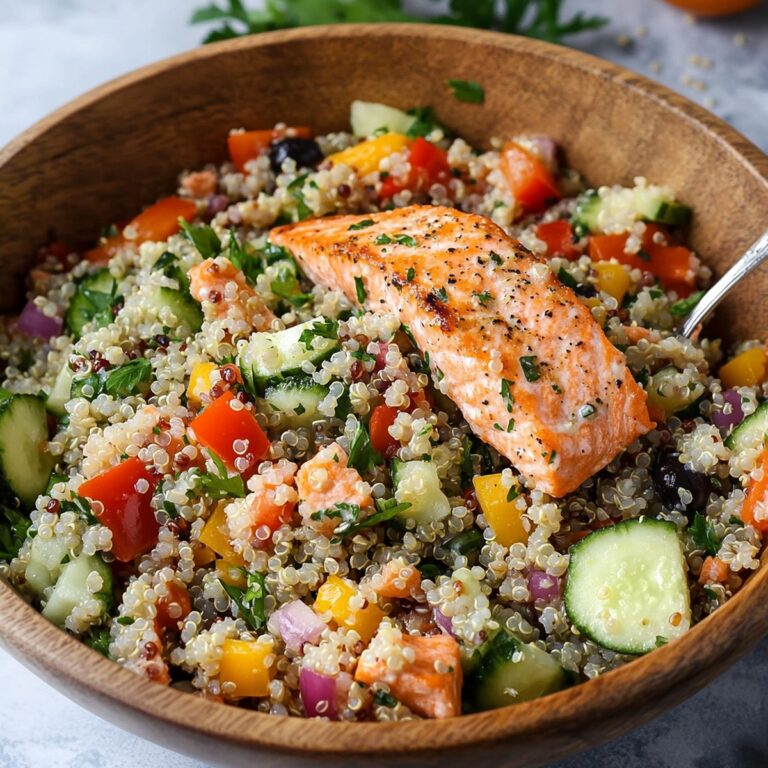 Greek Salmon Quinoa Salad Recipe