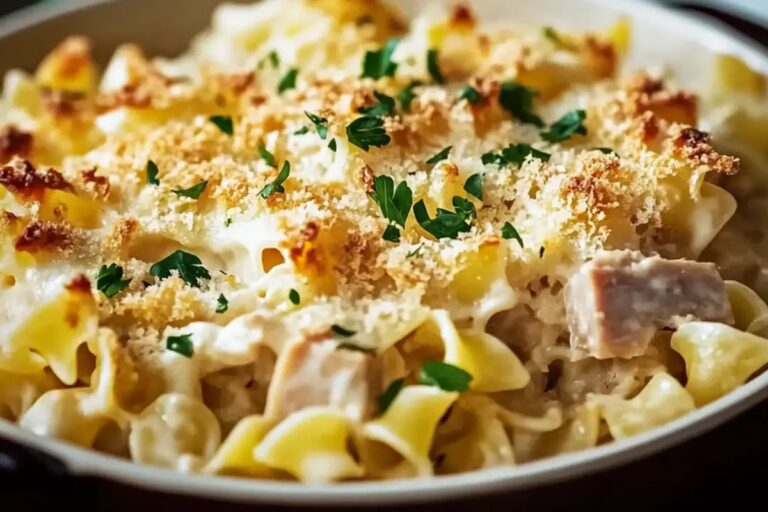Creamy Tuna Noodle Bake Recipe