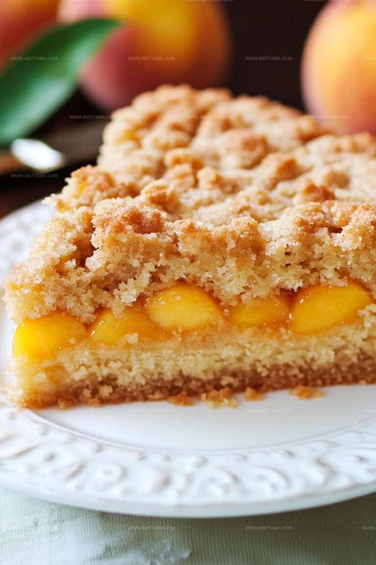 Southern Peach Crumb Cake Recipe