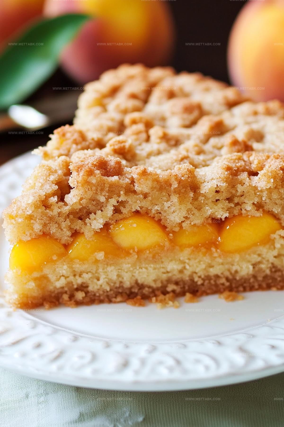 Southern Peach Crumb Cake Recipe