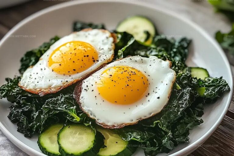 Sauteed Greens With Fried Eggs Recipe