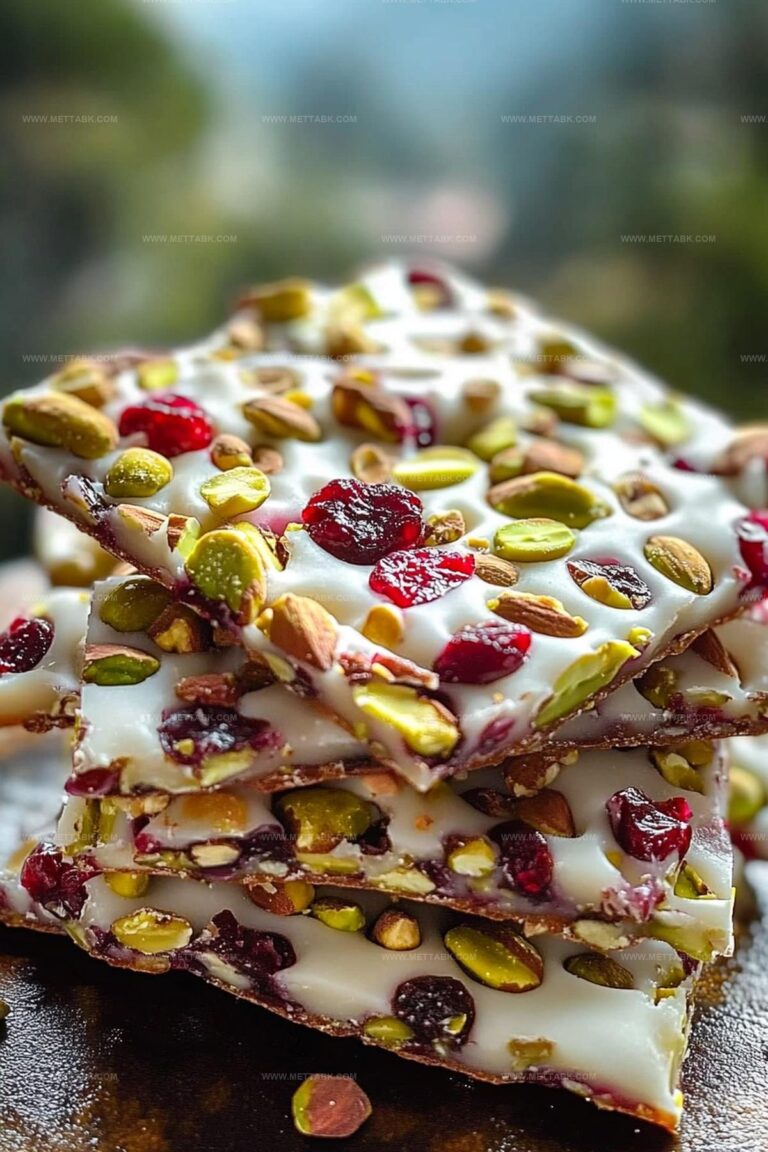 Pistachio Cranberry Bark Recipe
