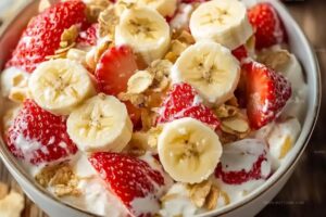 Strawberry Banana Cheesecake Salad Recipe