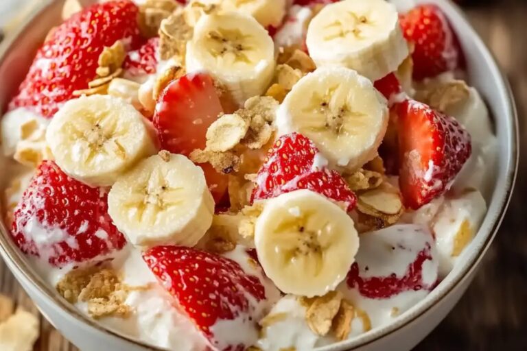 Strawberry Banana Cheesecake Salad Recipe
