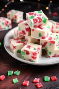 Easy Christmas Gumdrop Nougat Candy Recipe