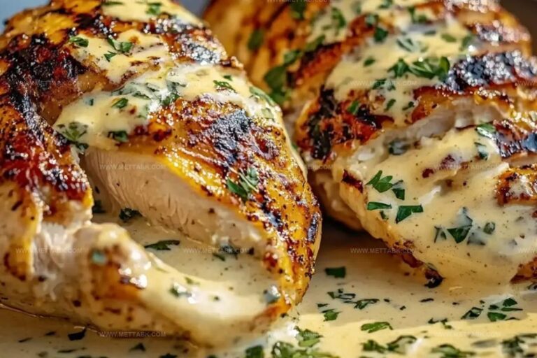 Grilled Stuffed Chicken With Cream Sauce Recipe