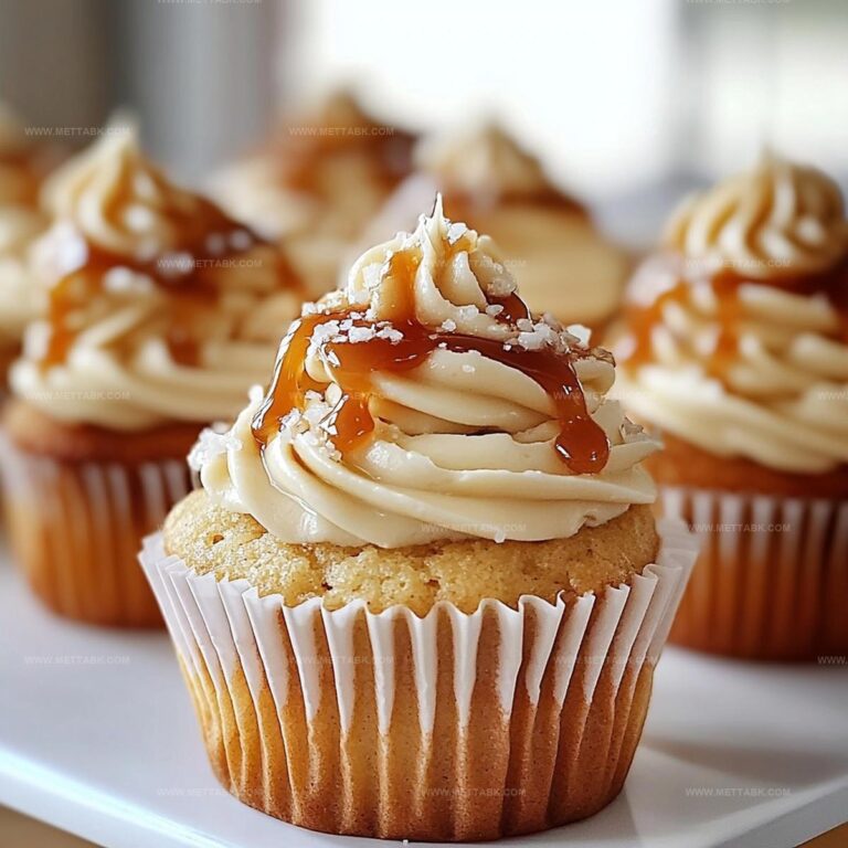 Gooey Salted Caramel Cupcakes Recipe