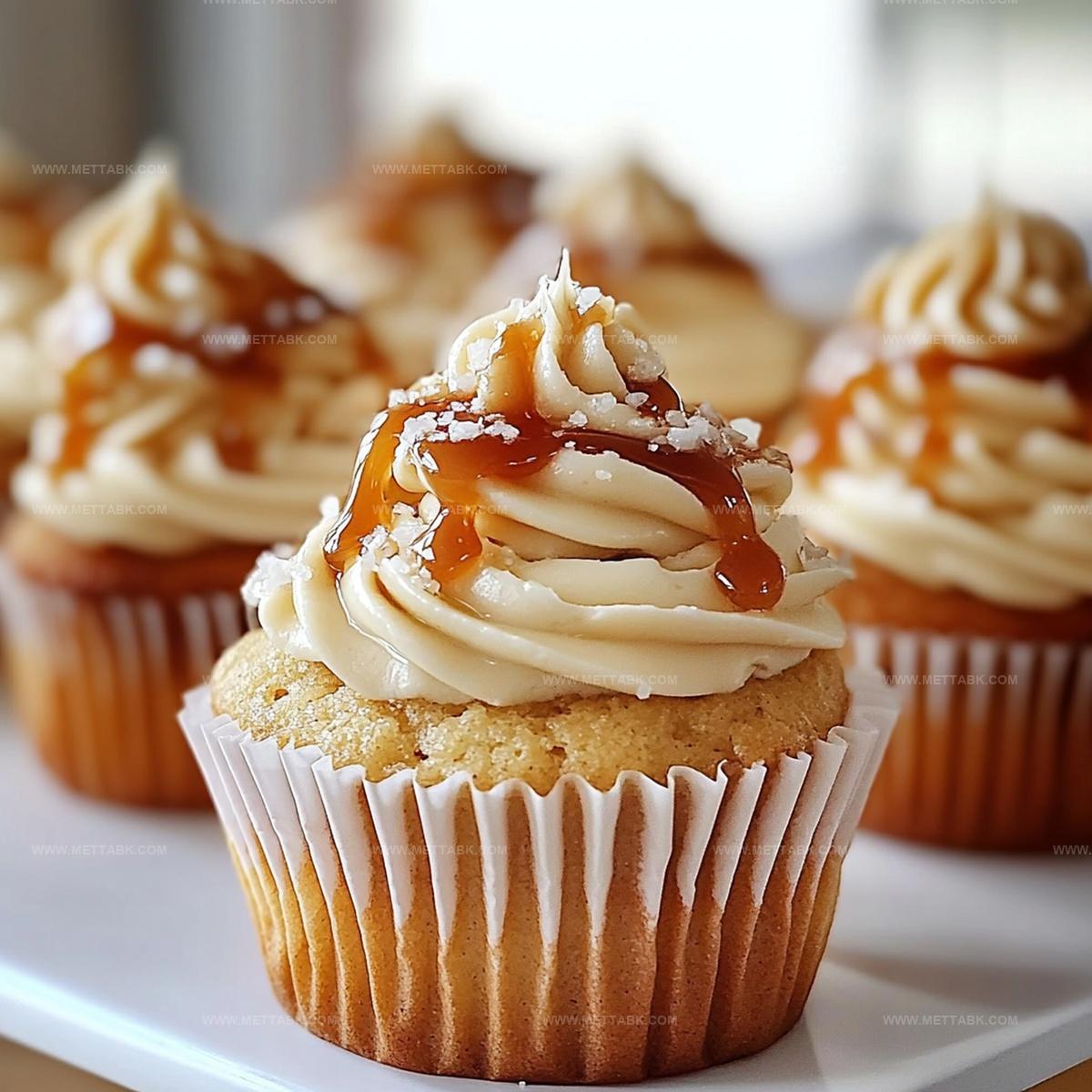 Gooey Salted Caramel Cupcakes Recipe