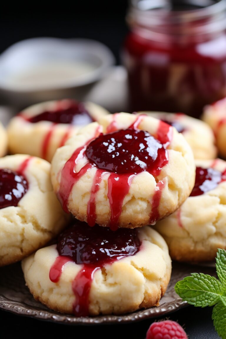 Raspberry Cheesecake Thumbprint Cookies Recipe