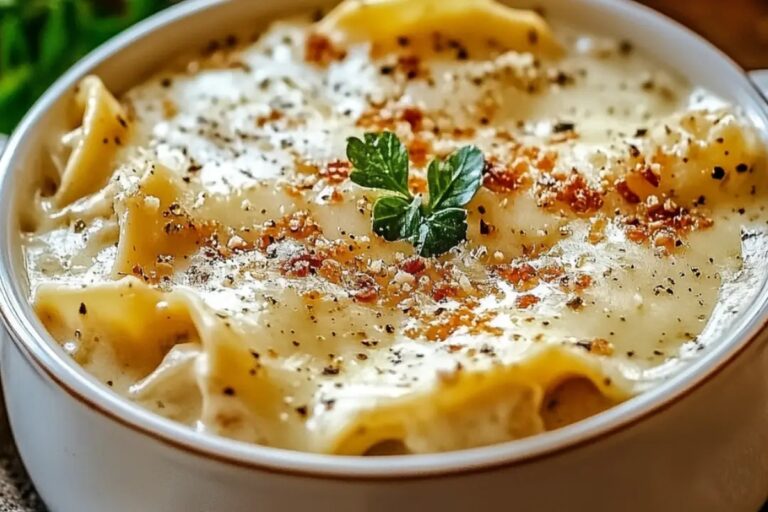 Creamy Alfredo Lasagna Soup Recipe