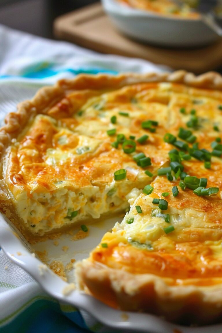 Three Cheese Quiche Recipe