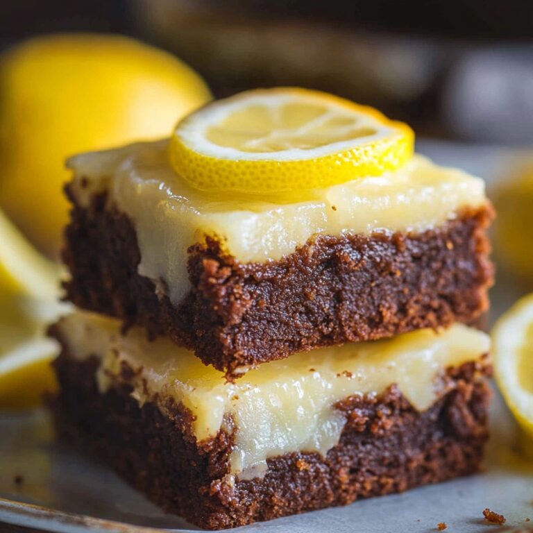 Zesty Lemon Brownies Recipe